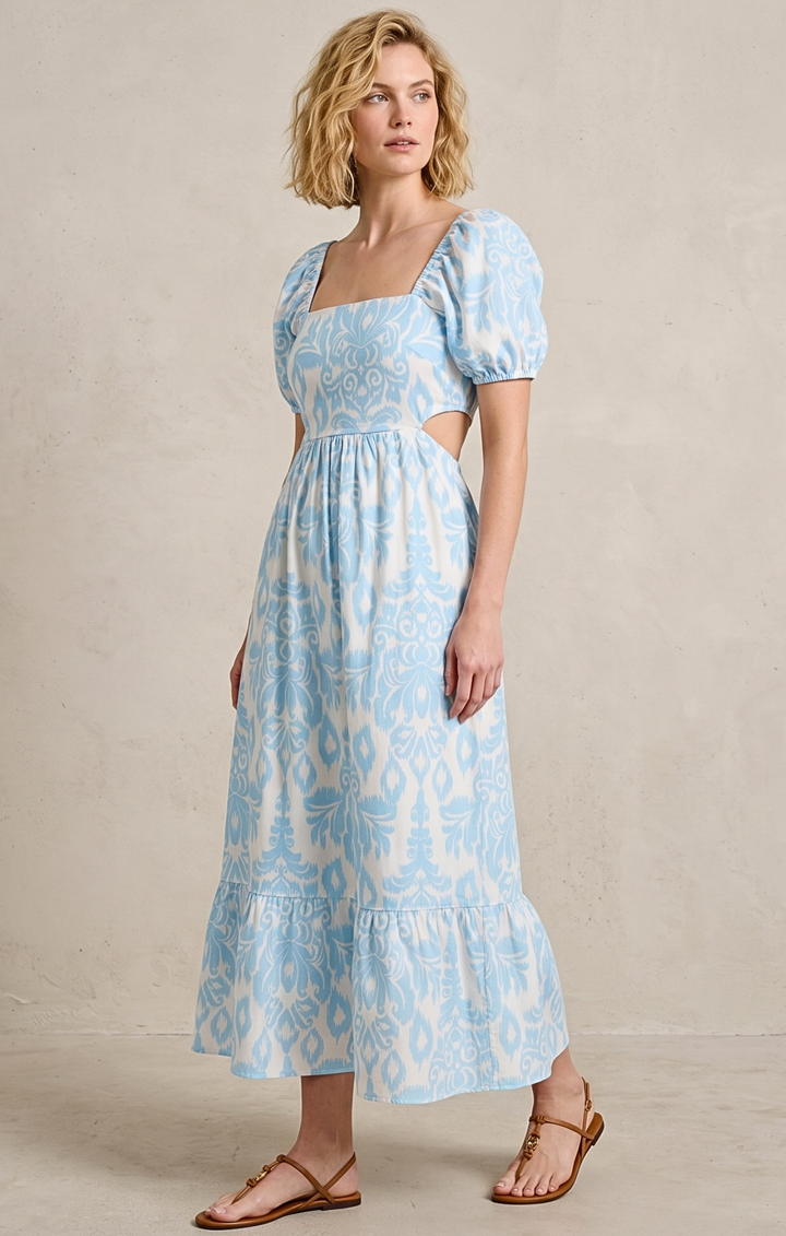 DALLAS TIE-BACK MIDI DRESS