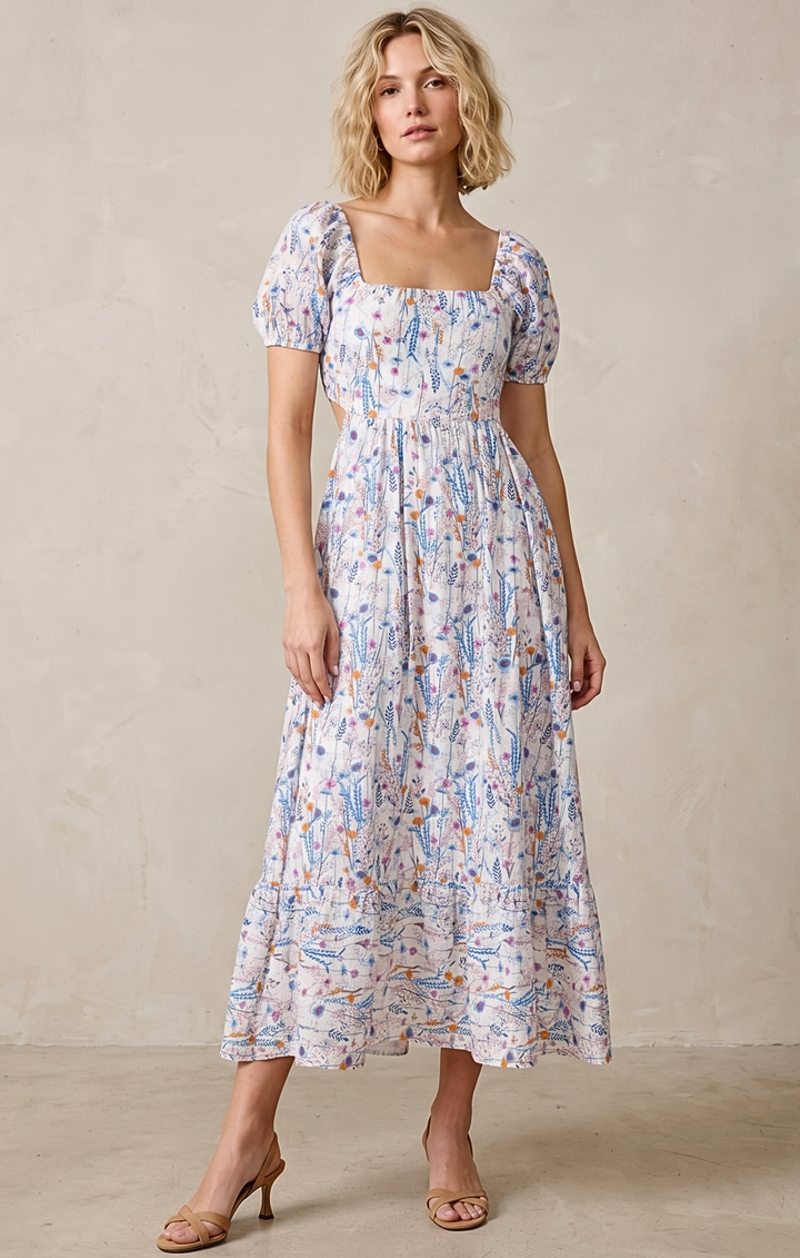 DALLAS TIE-BACK MIDI DRESS