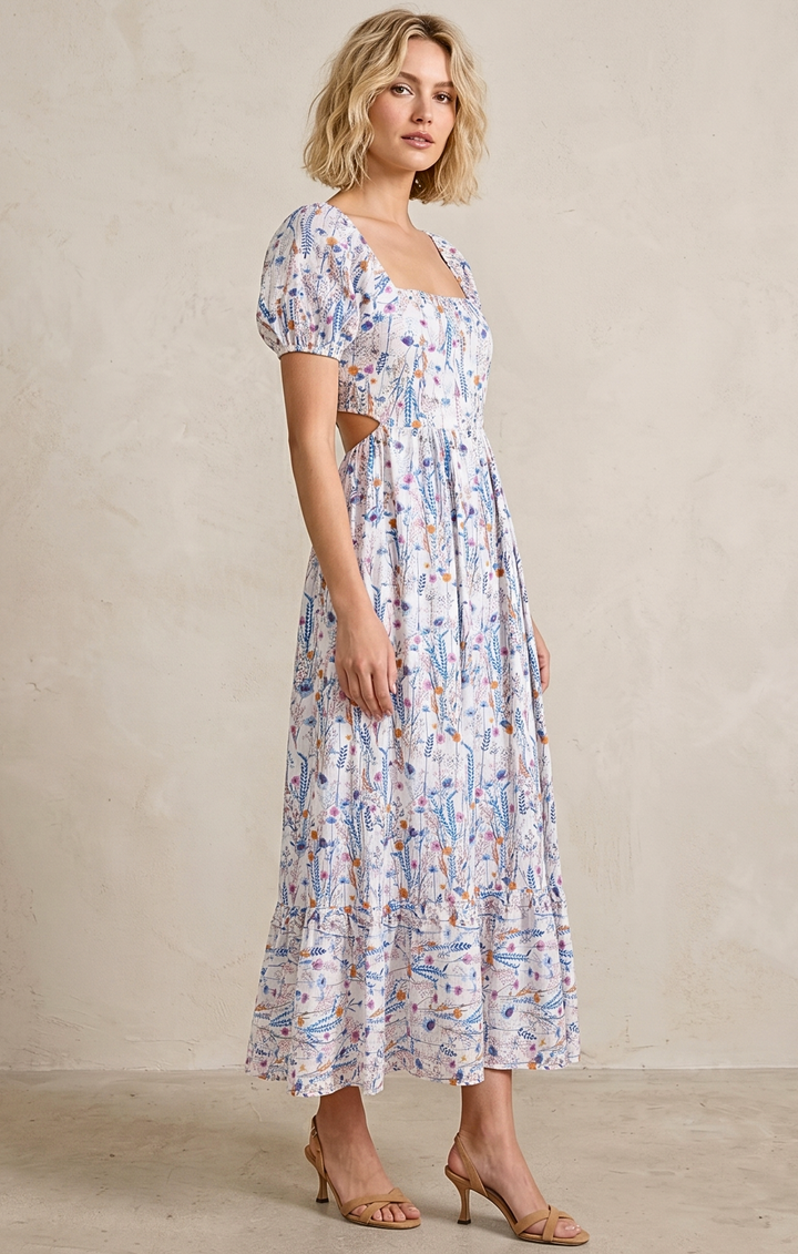 DALLAS TIE-BACK MIDI DRESS