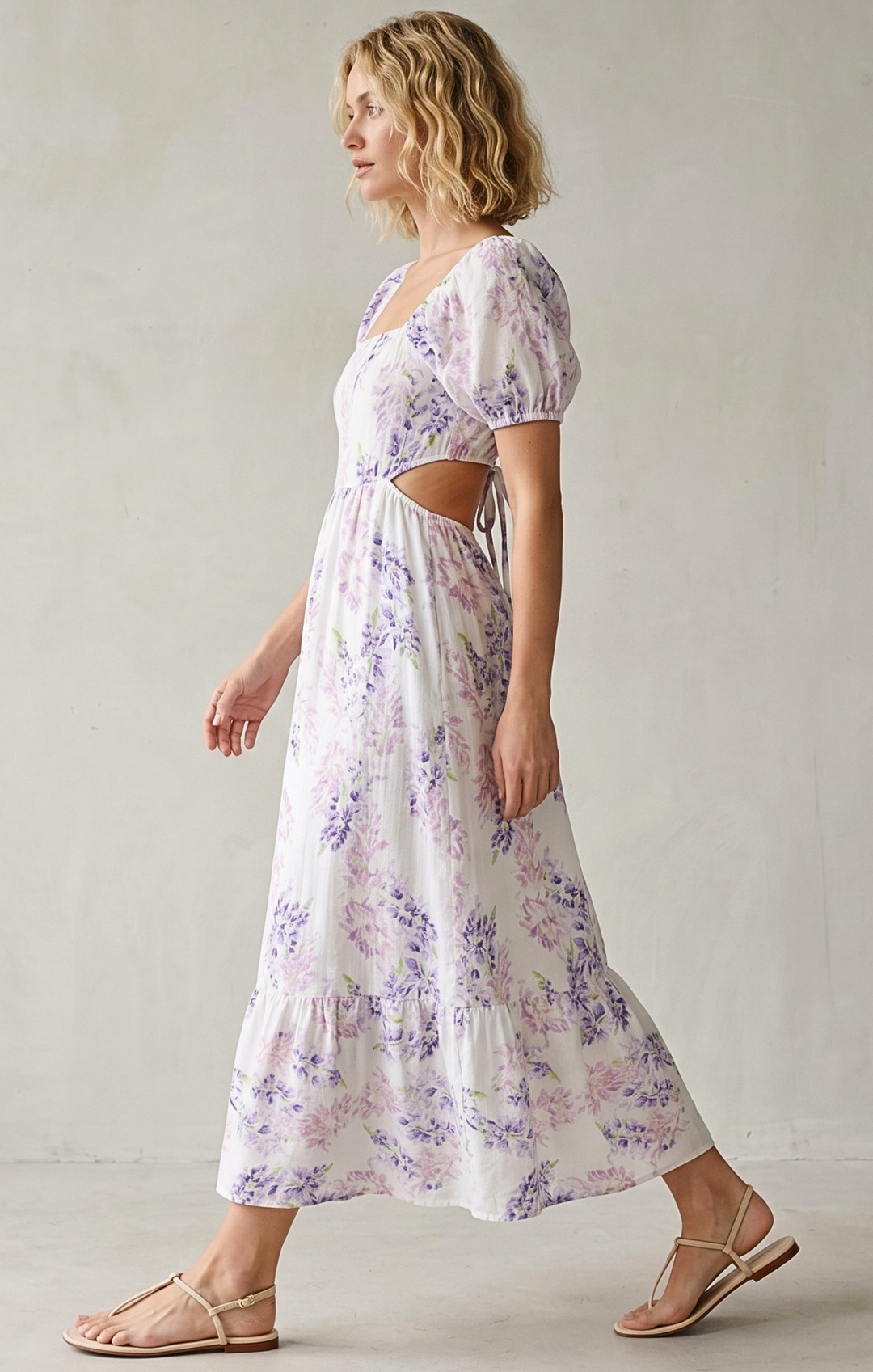 DALLAS TIE-BACK MIDI DRESS
