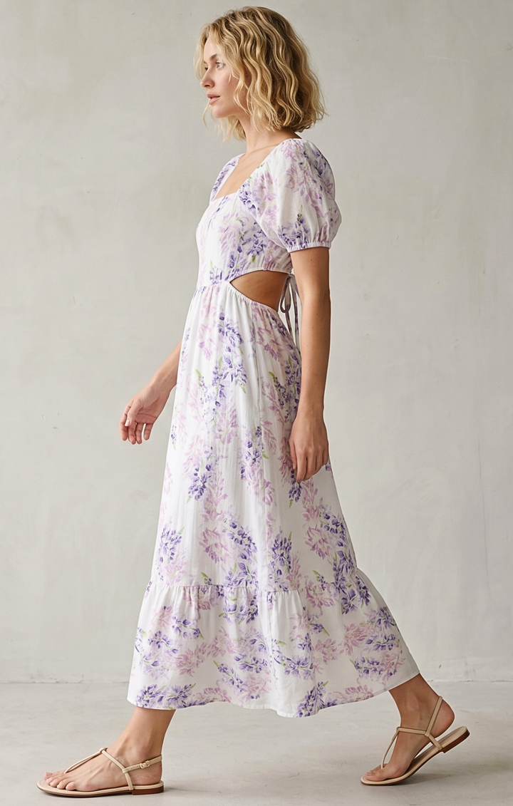 DALLAS TIE-BACK MIDI DRESS