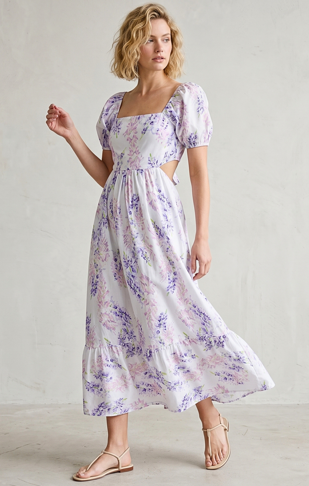 DALLAS TIE-BACK MIDI DRESS