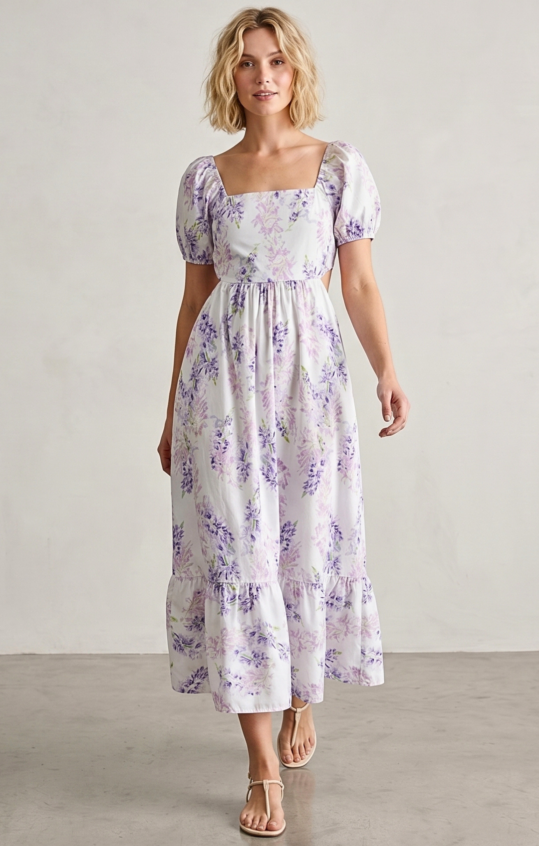 DALLAS TIE-BACK MIDI DRESS