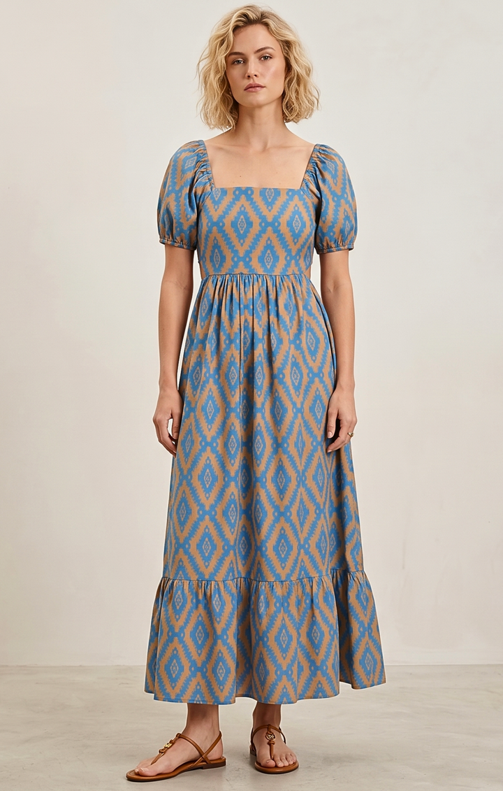 DALLAS TIE-BACK MIDI DRESS