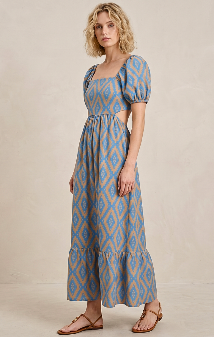 DALLAS TIE-BACK MIDI DRESS
