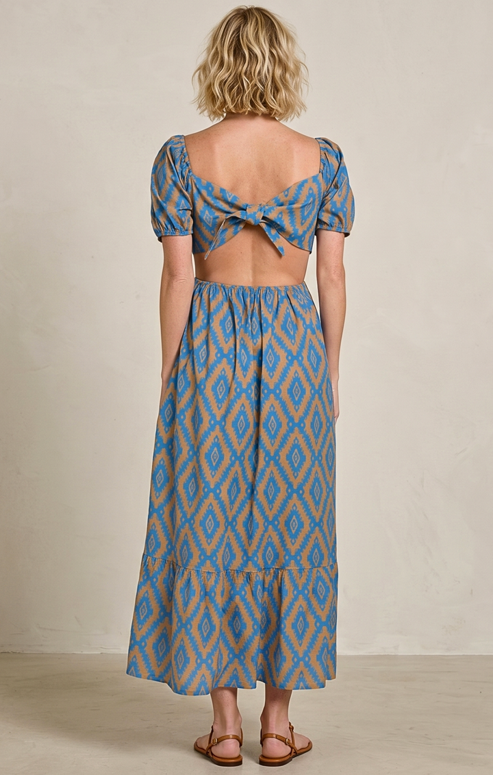 DALLAS TIE-BACK MIDI DRESS