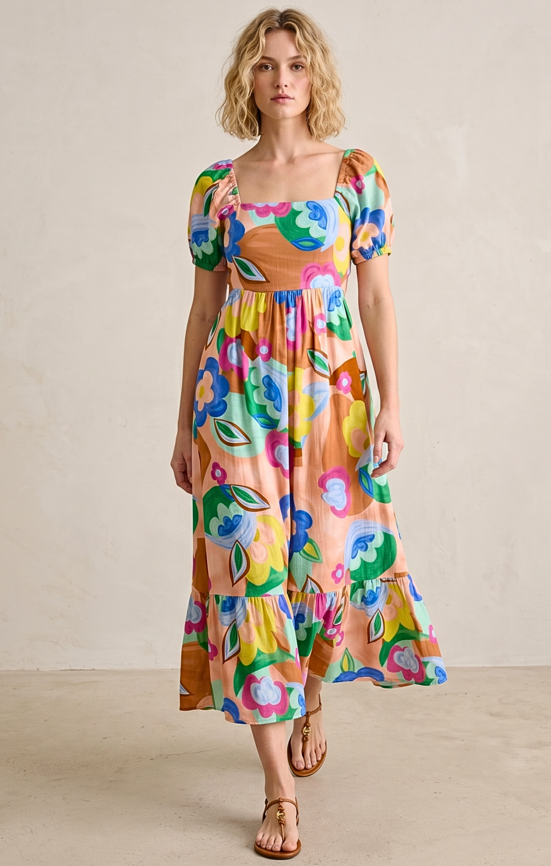 DALLAS TIE-BACK MIDI DRESS