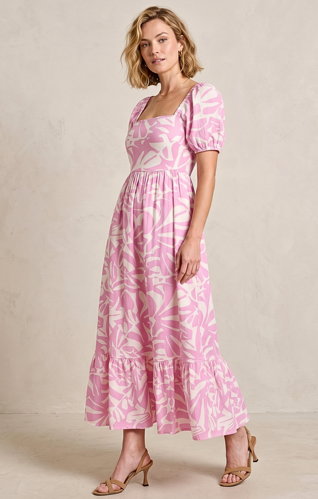 DALLAS TIE-BACK MIDI DRESS