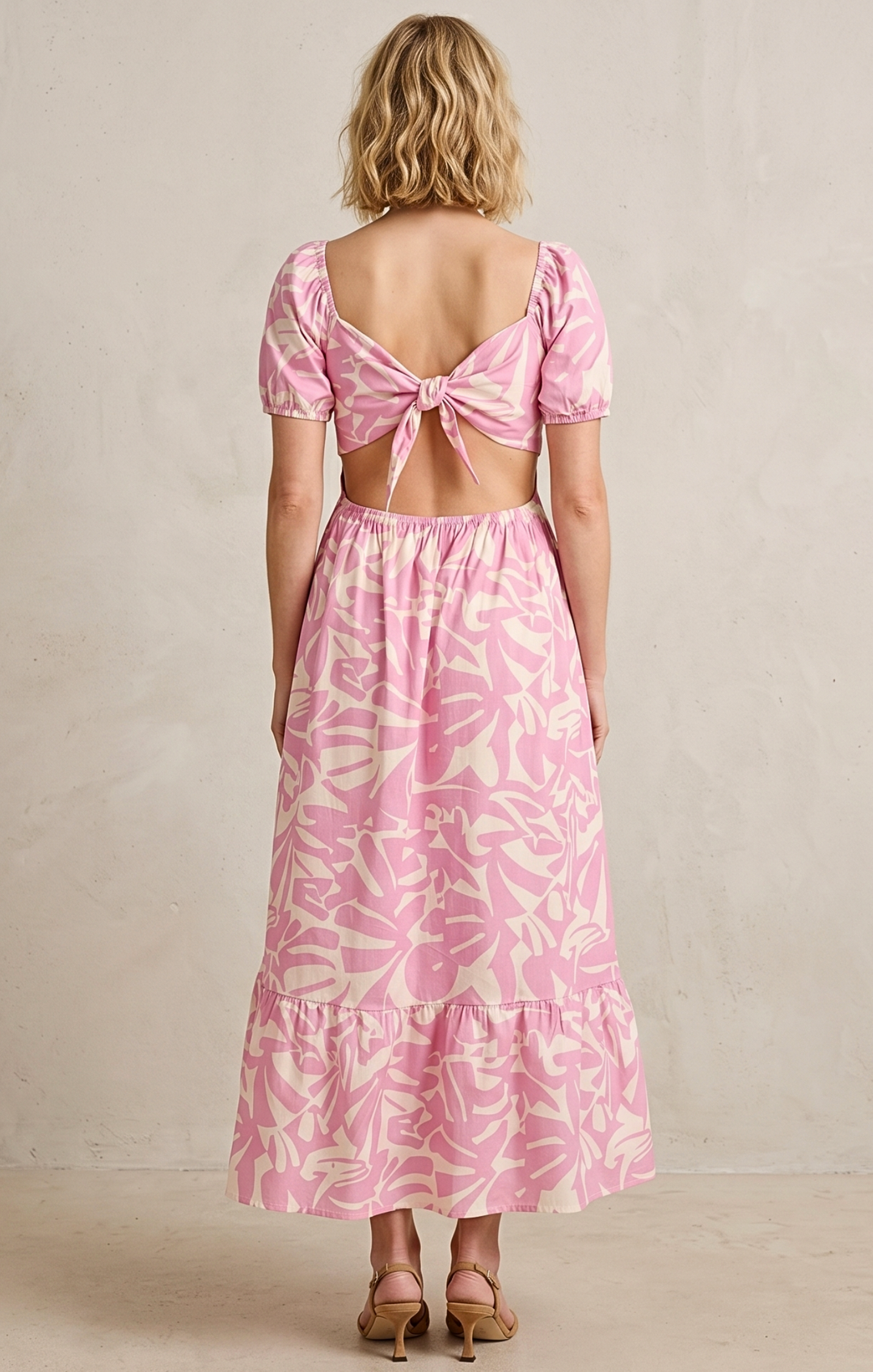 DALLAS TIE-BACK MIDI DRESS