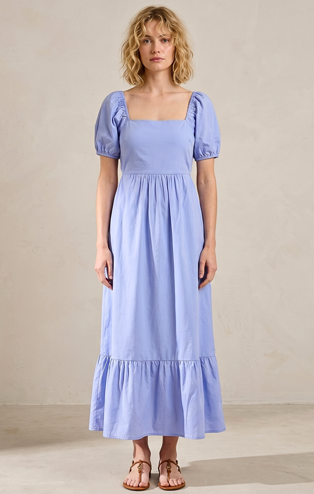 DALLAS TIE-BACK MIDI DRESS