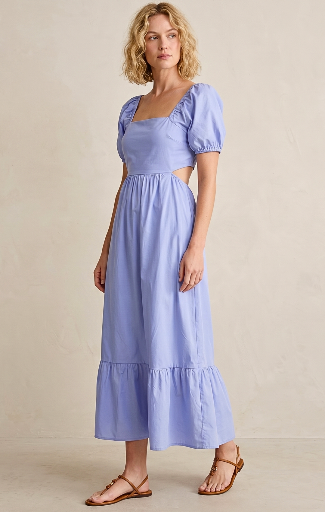 DALLAS TIE-BACK MIDI DRESS