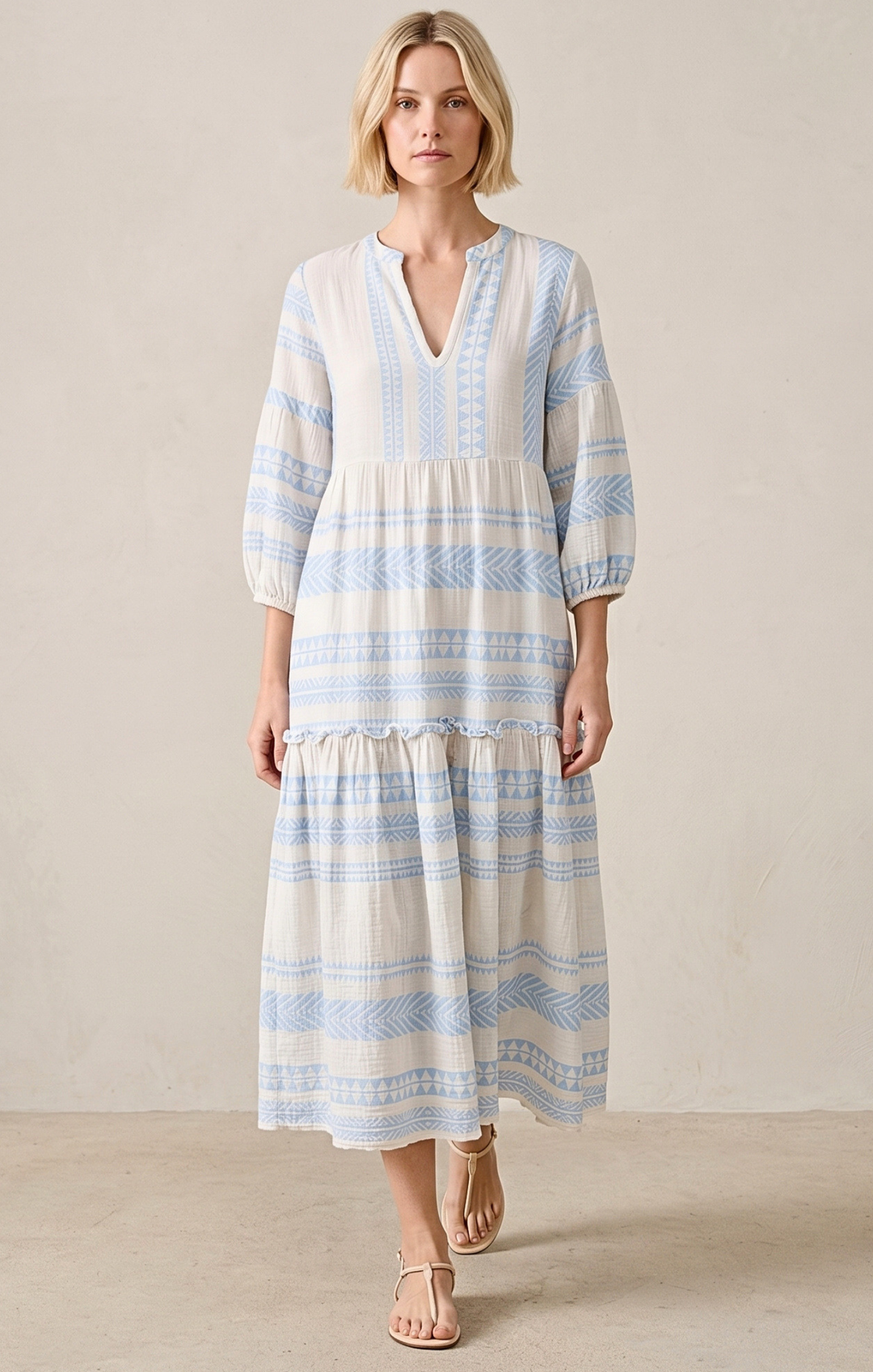DONUSA BOHEMIAN MAXI DRESS