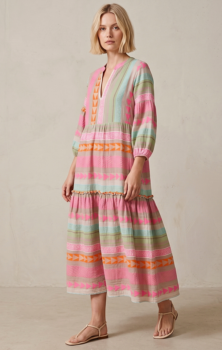 DONUSA BOHEMIAN MAXI DRESS