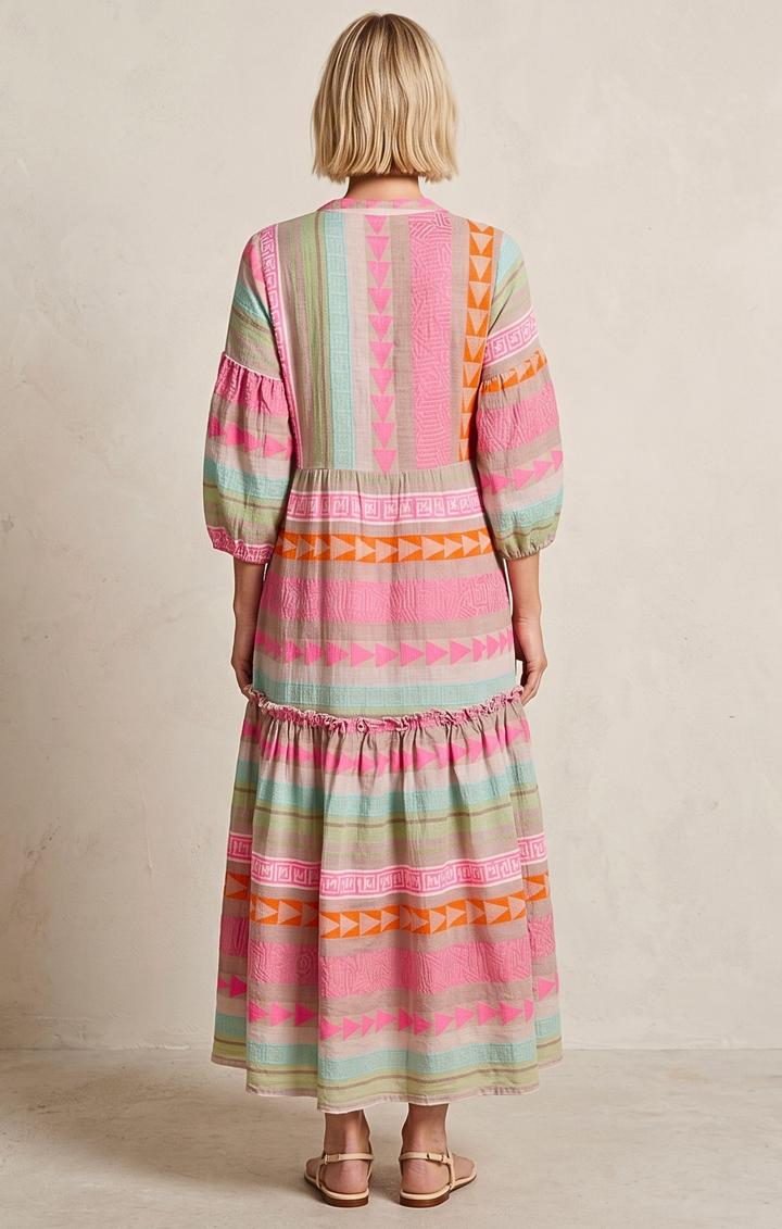DONUSA BOHEMIAN MAXI DRESS