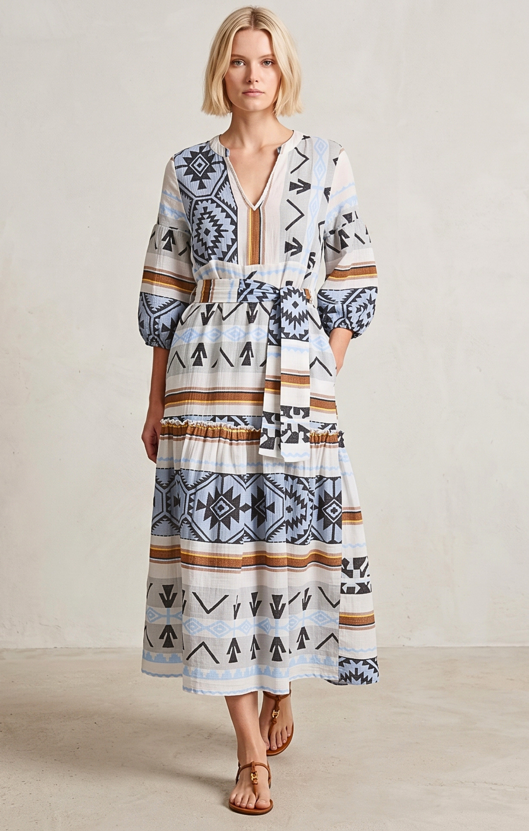 DONUSA BOHEMIAN MAXI DRESS