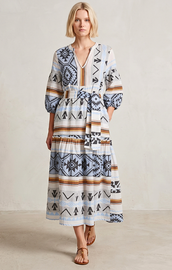 DONUSA BOHEMIAN MAXI DRESS