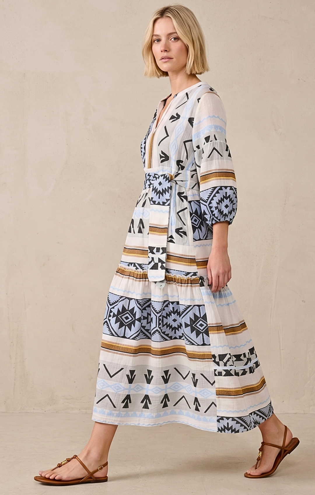 DONUSA BOHEMIAN MAXI DRESS