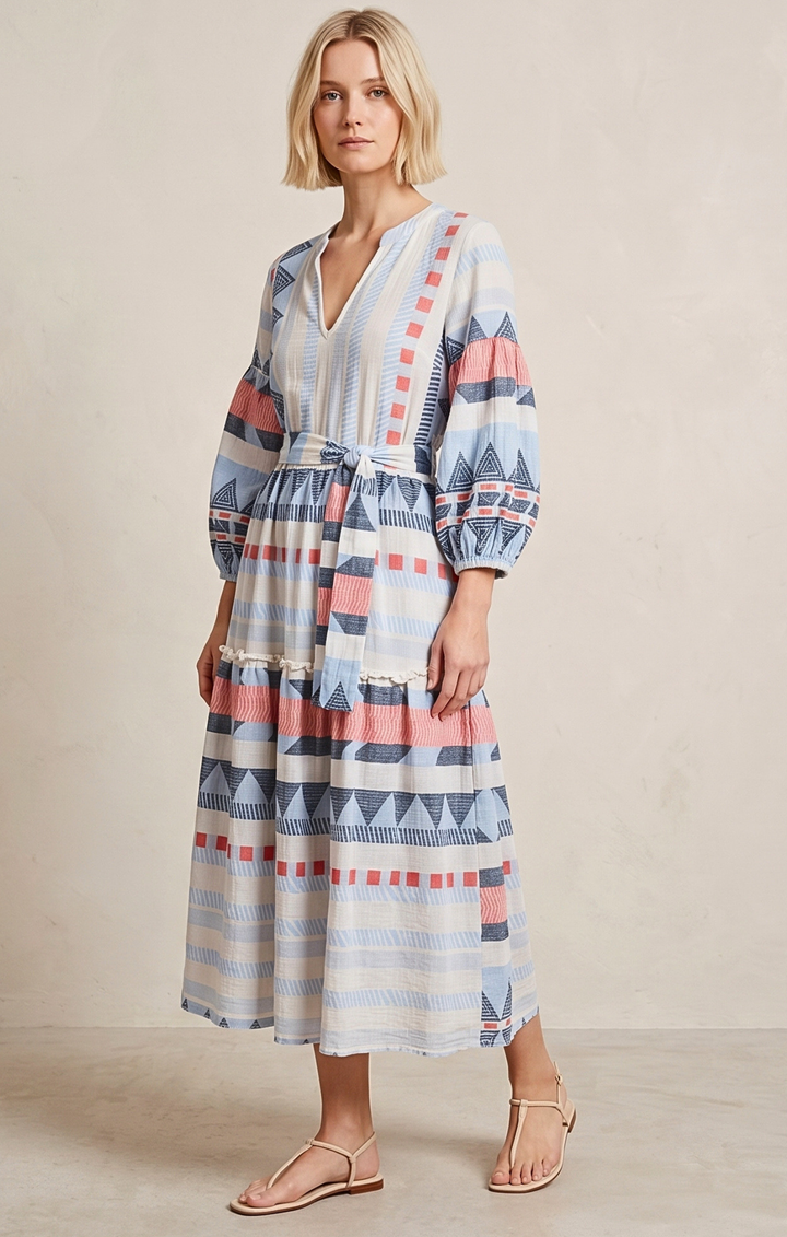 DONUSA BOHEMIAN MAXI DRESS