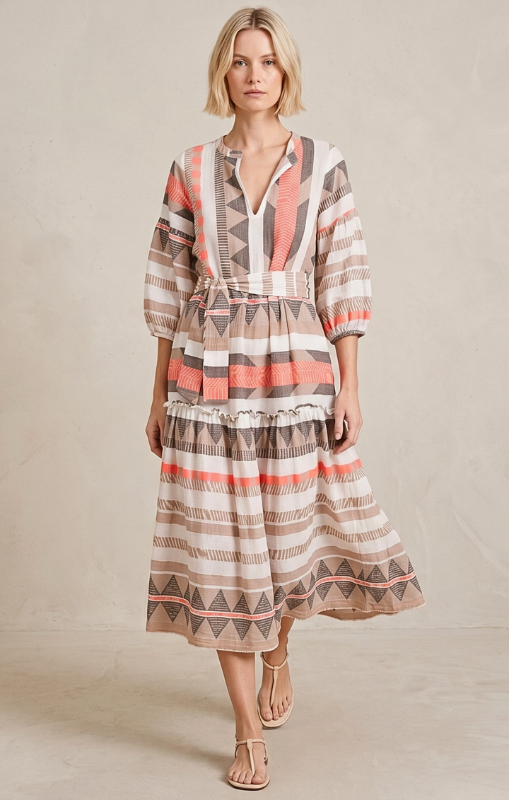 DONUSA BOHEMIAN MAXI DRESS