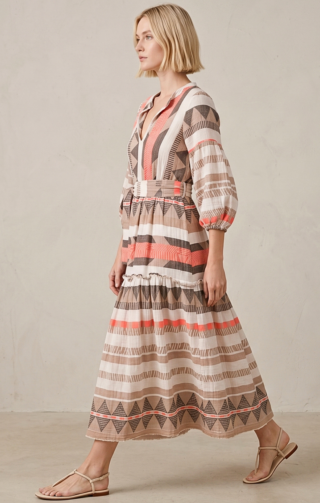 DONUSA BOHEMIAN MAXI DRESS