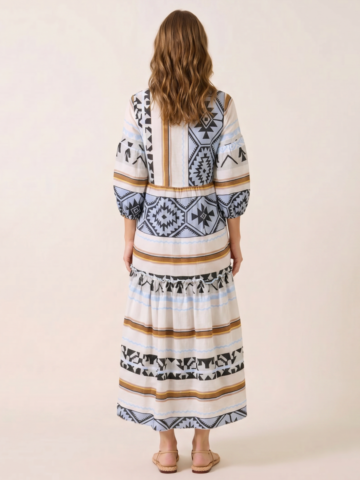 DONUSA BOHEMIAN MAXI DRESS