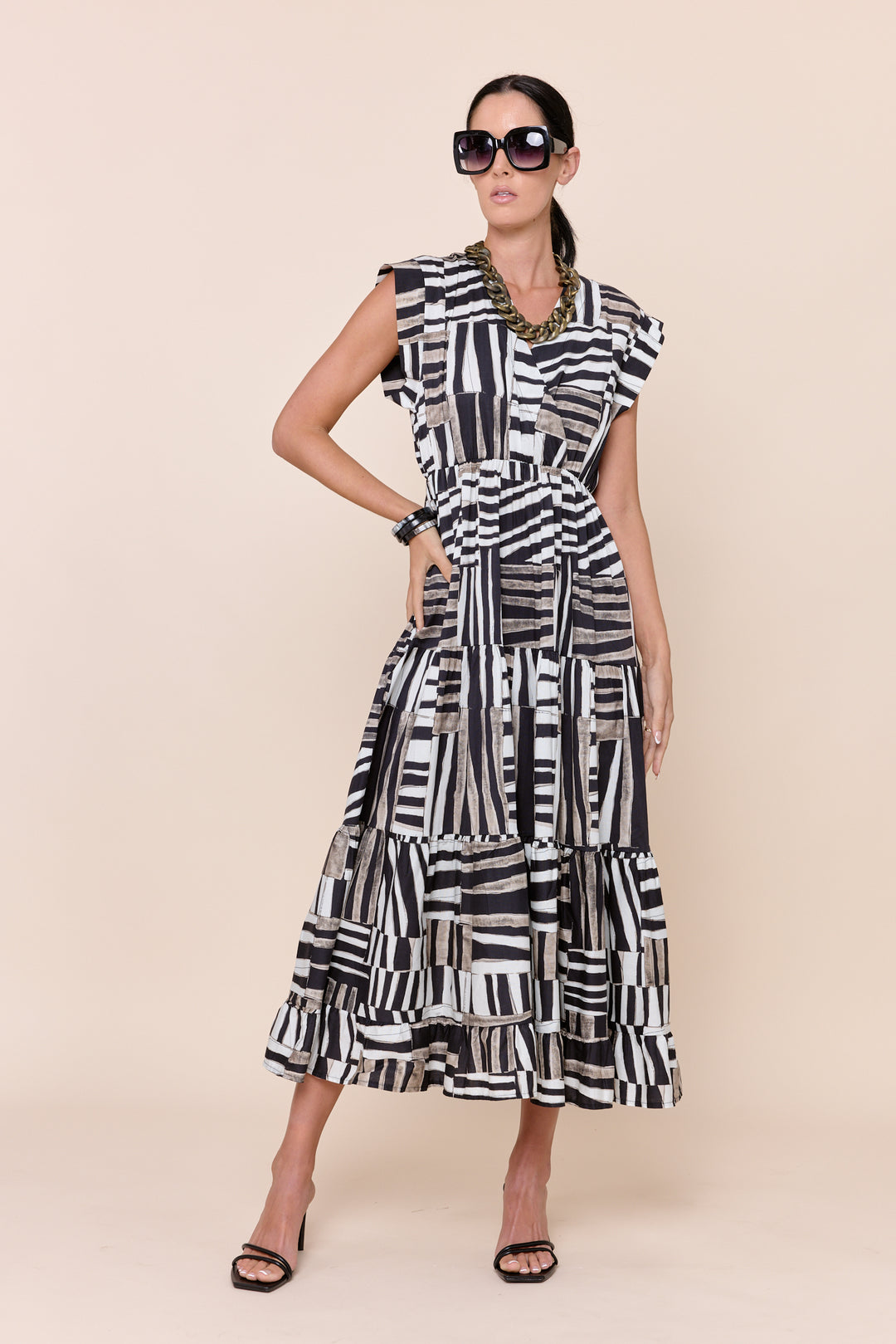 TAHOE | Dresses | Dresses, FALL2024, Maxi Dresses, PRINT, Short Sleeve | shop-sofia