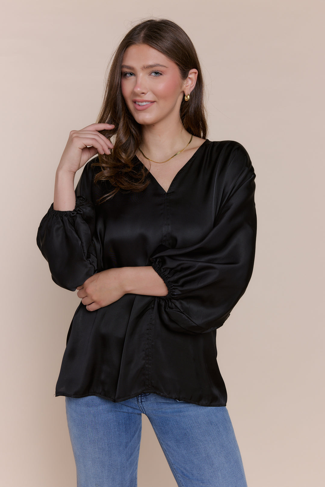 NICOLETTE | Tops | FALL2024, gamegirl, Long Sleeve, NEW ARRIVALS, Satin, Tops | shop-sofia