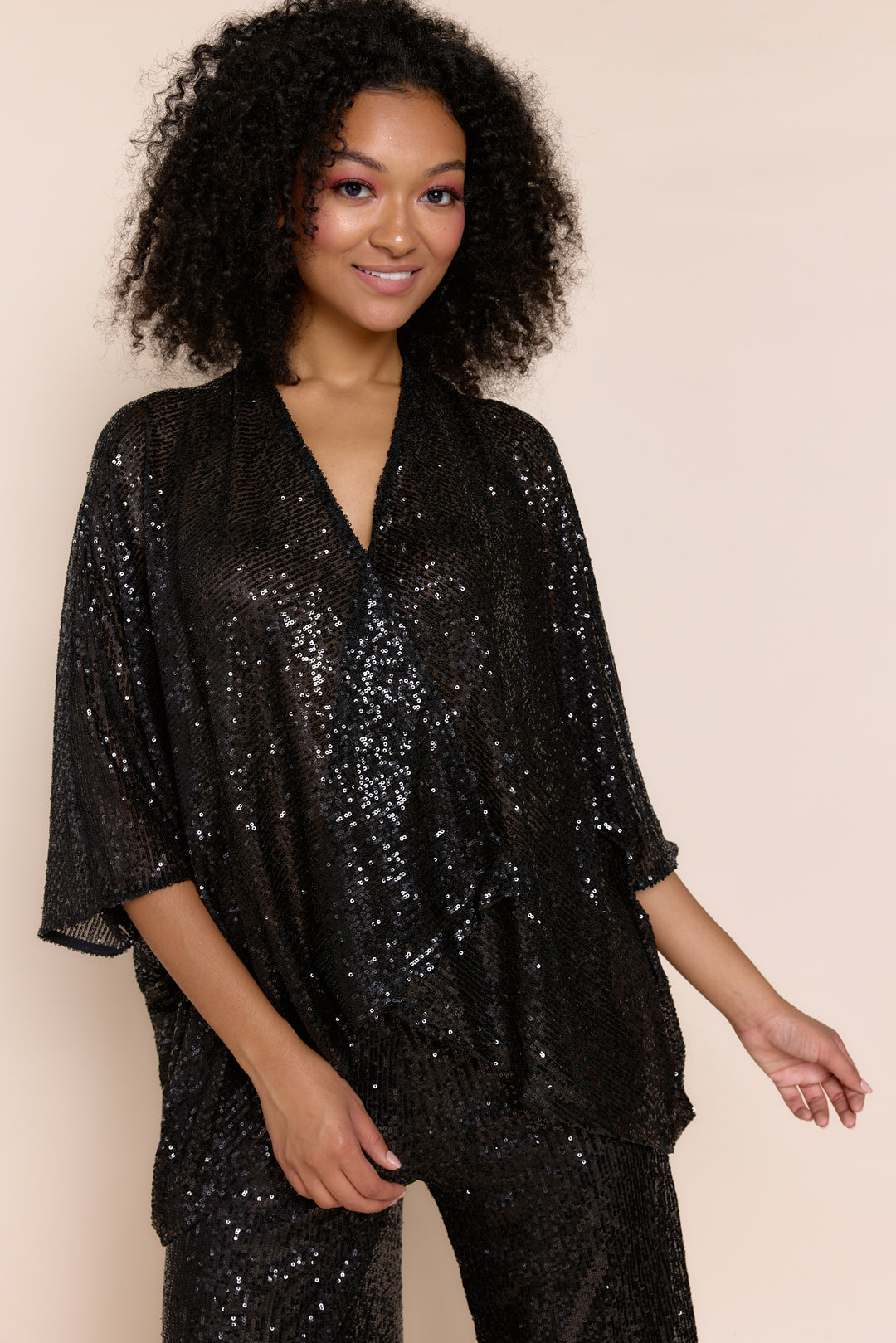 RANIA | Tops | 3/4 Sleeve, JACKET, NEW ARRIVALS, Sequins, Tops, Tunics, Tunics And Wraps | shop-sofia