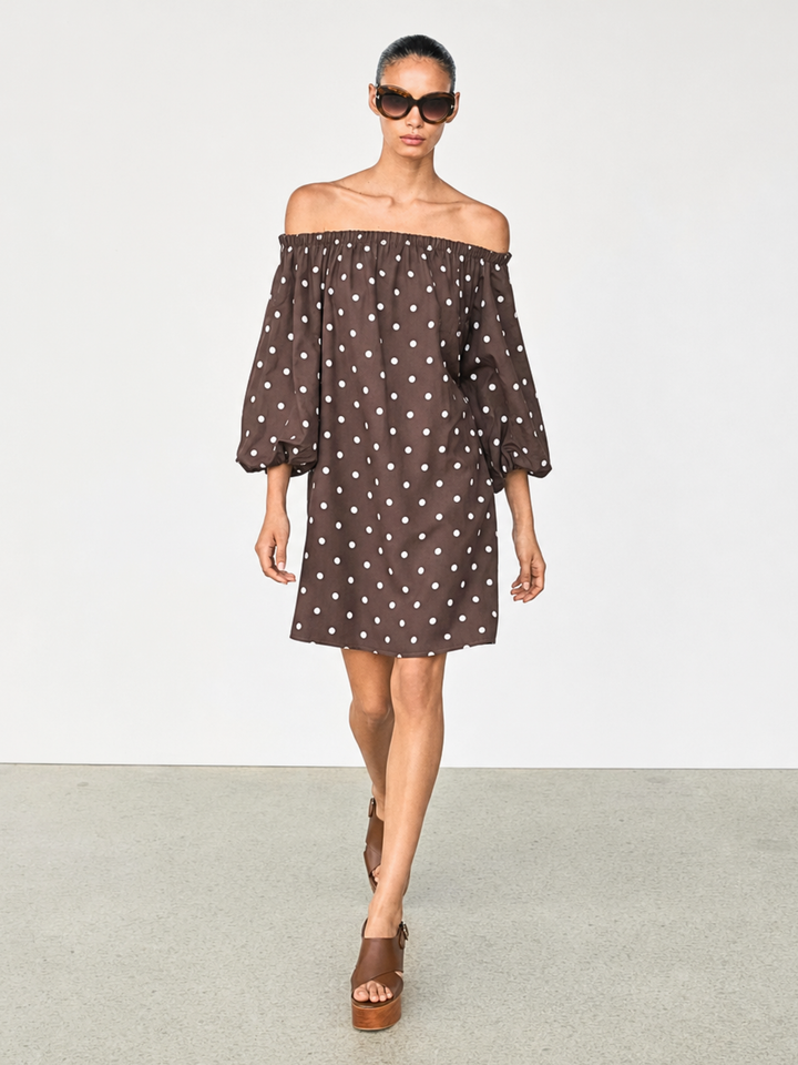 Halo Off the Shoulder MIni Dress