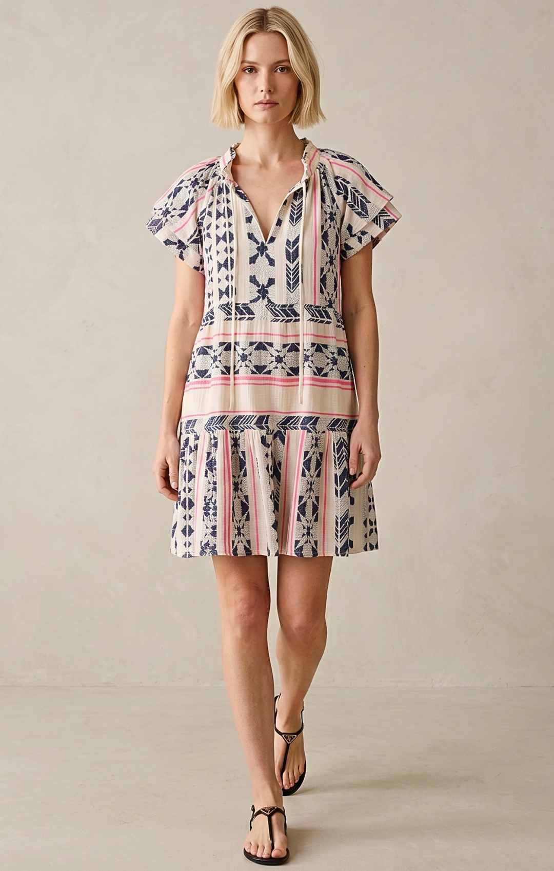 THE HANSEL COTTON TIERED DRESS