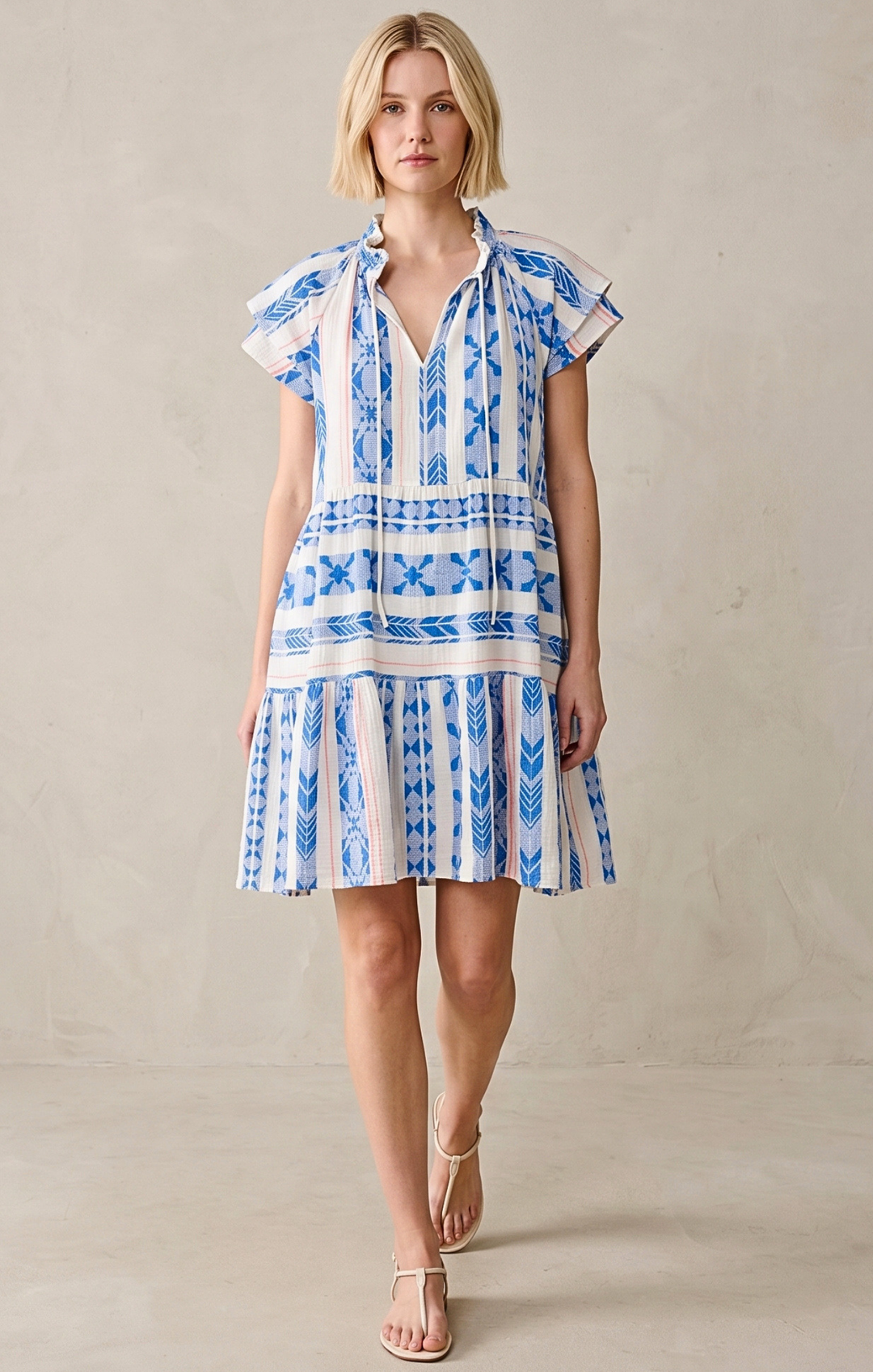 THE HANSEL COTTON TIERED DRESS