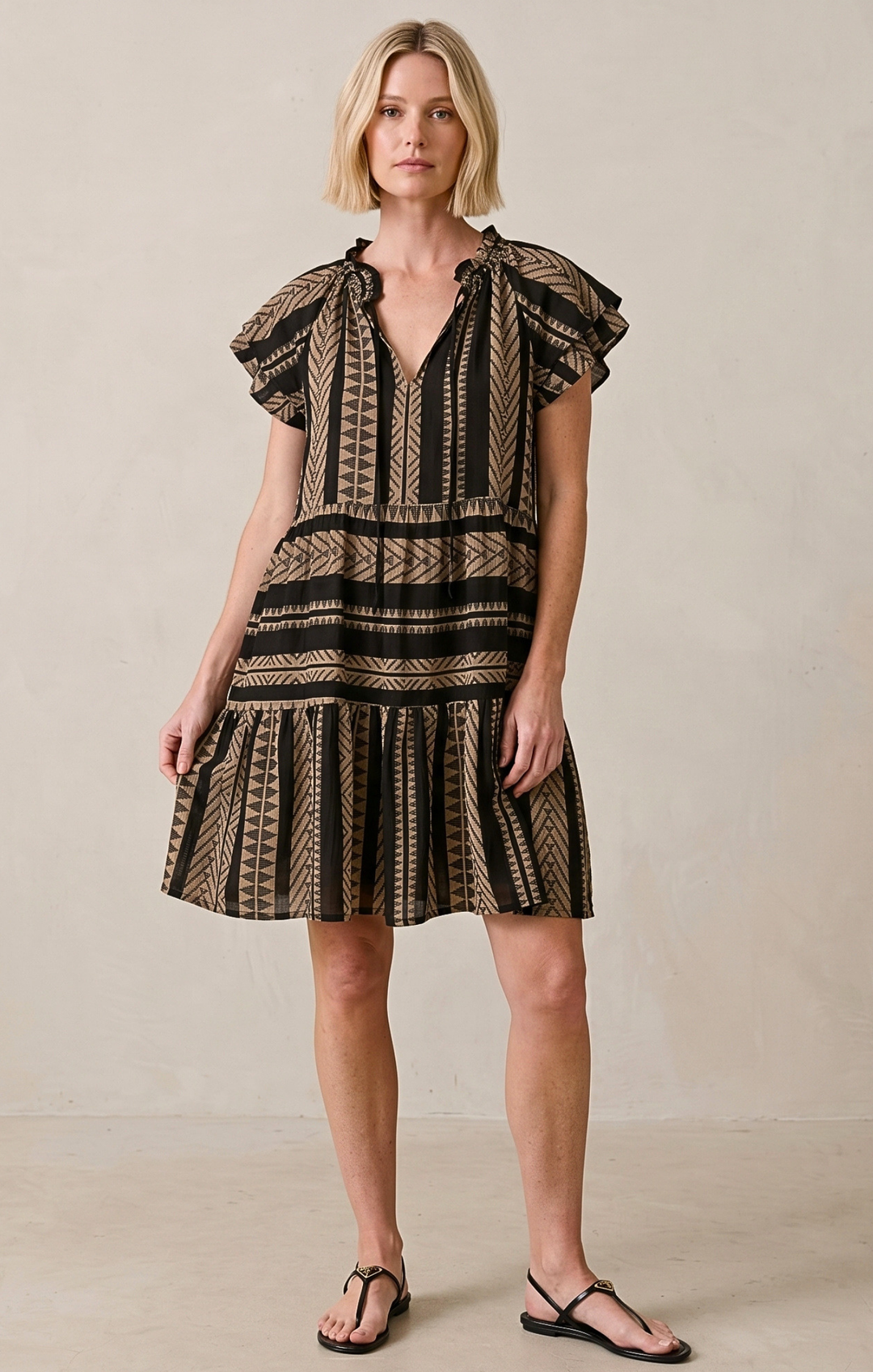 THE HANSEL COTTON TIERED DRESS