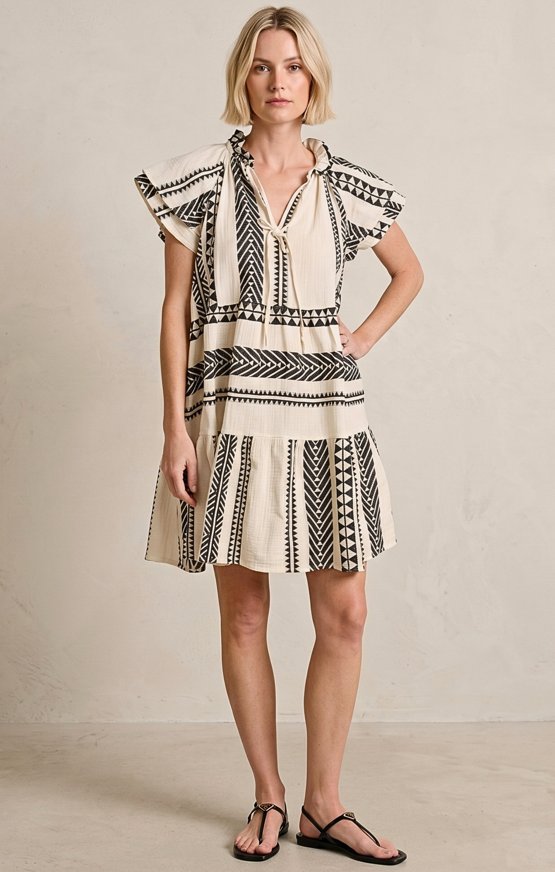 THE HANSEL COTTON TIERED DRESS