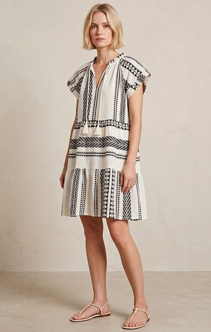 THE HANSEL COTTON TIERED DRESS