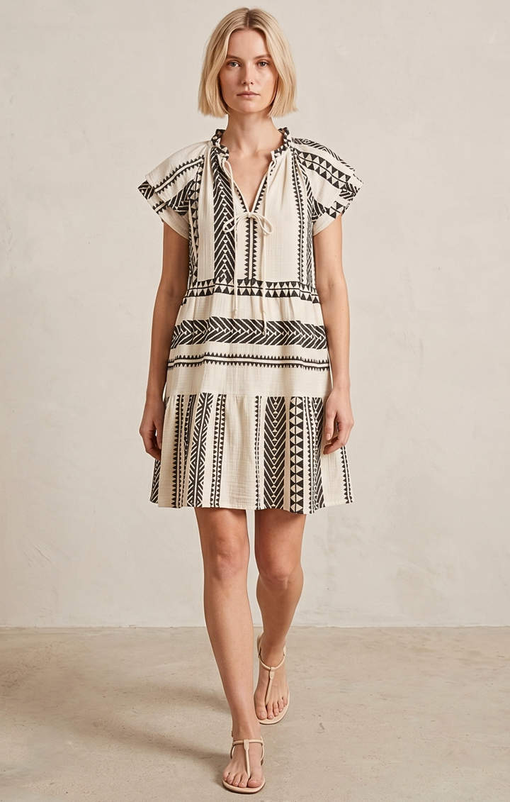 THE HANSEL COTTON TIERED DRESS