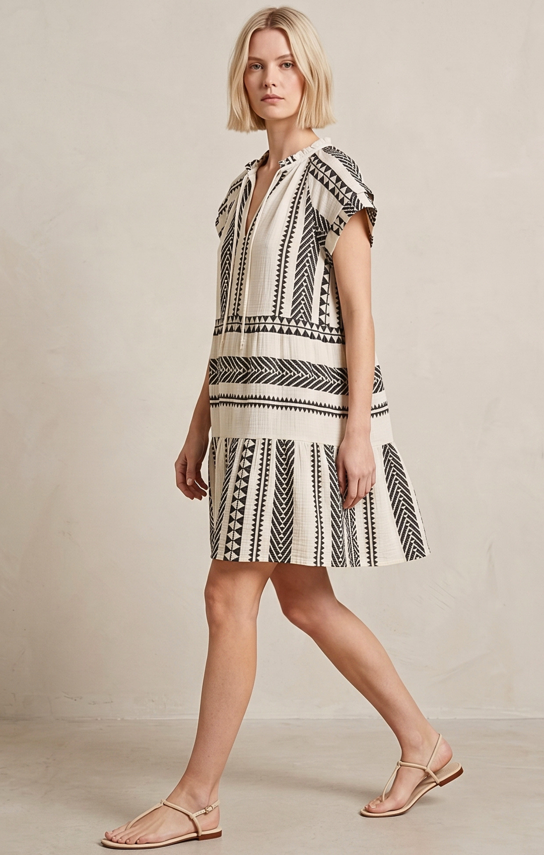 THE HANSEL COTTON TIERED DRESS