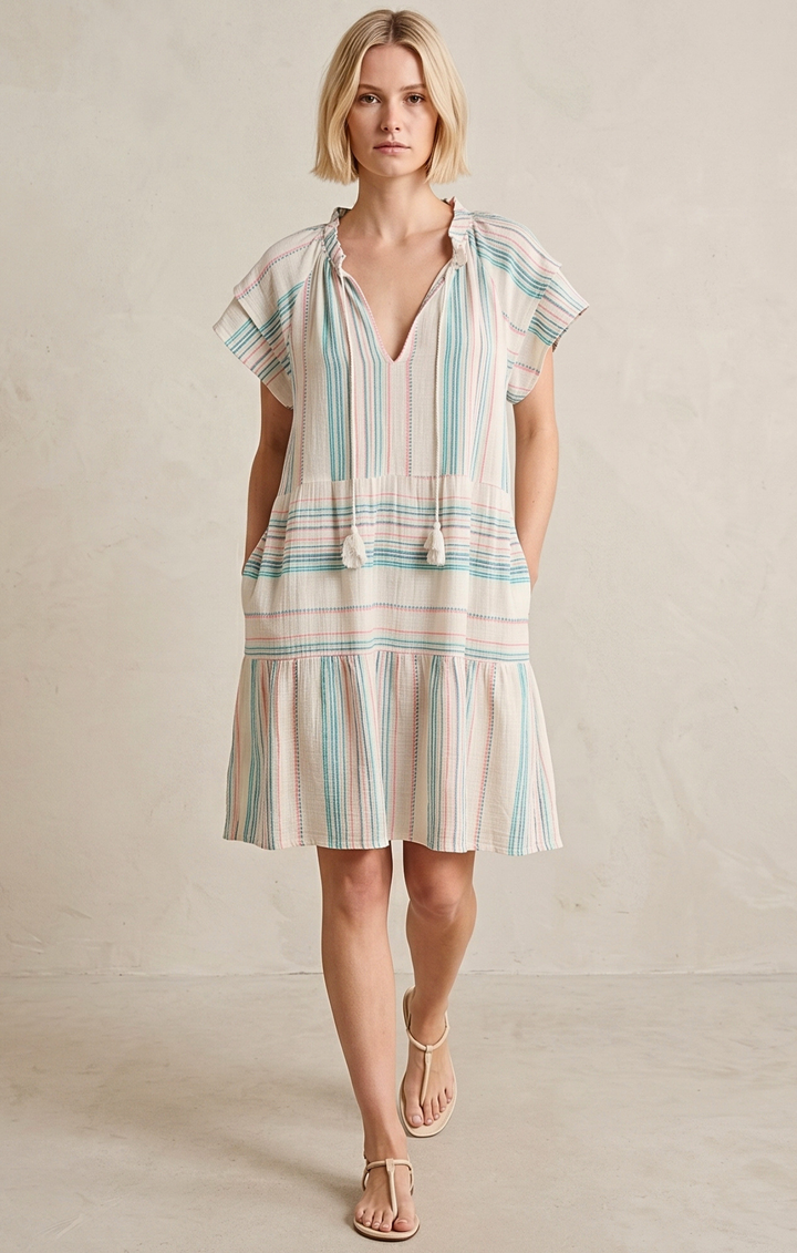 THE HANSEL COTTON TIERED DRESS