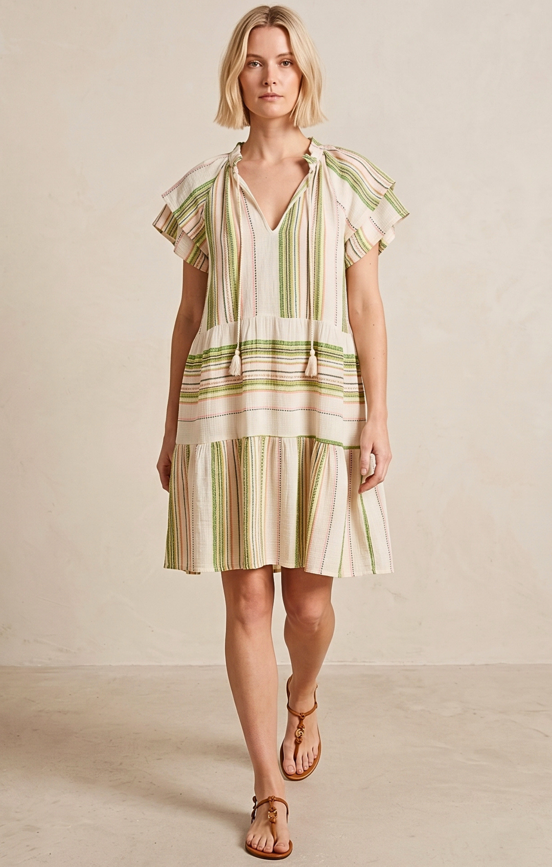 THE HANSEL COTTON TIERED DRESS