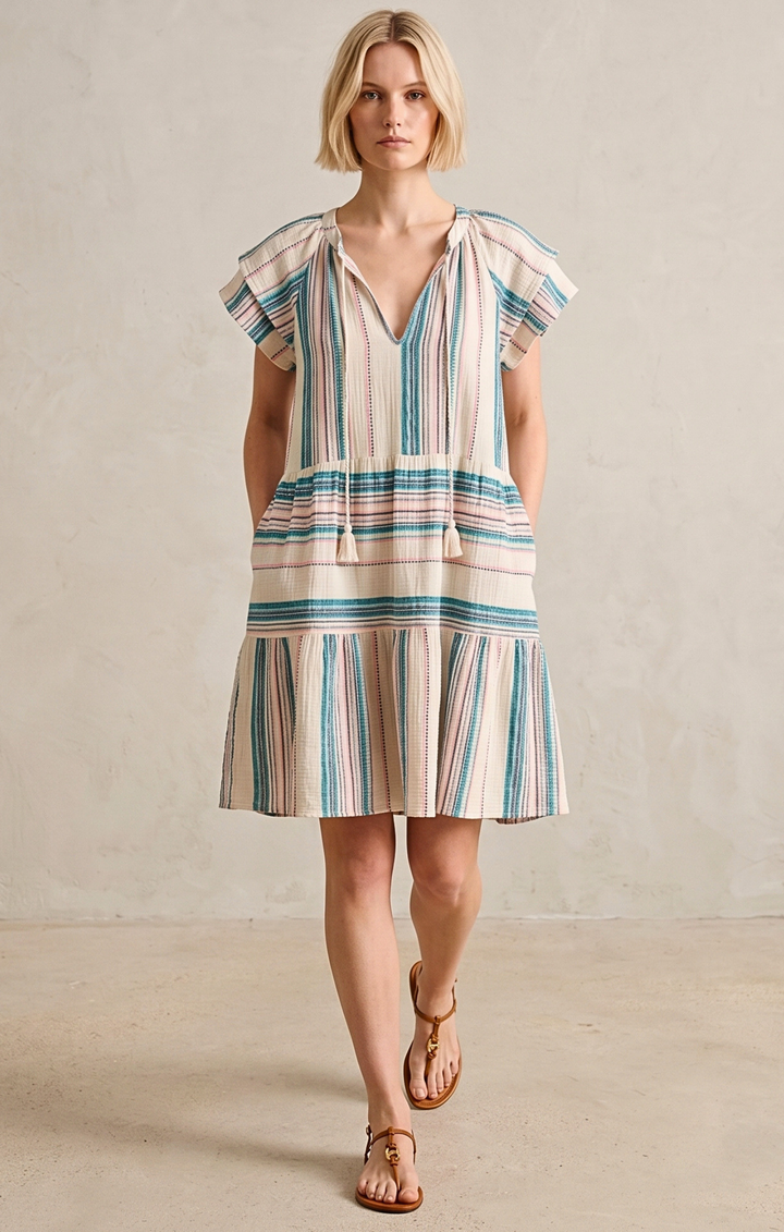THE HANSEL COTTON TIERED DRESS