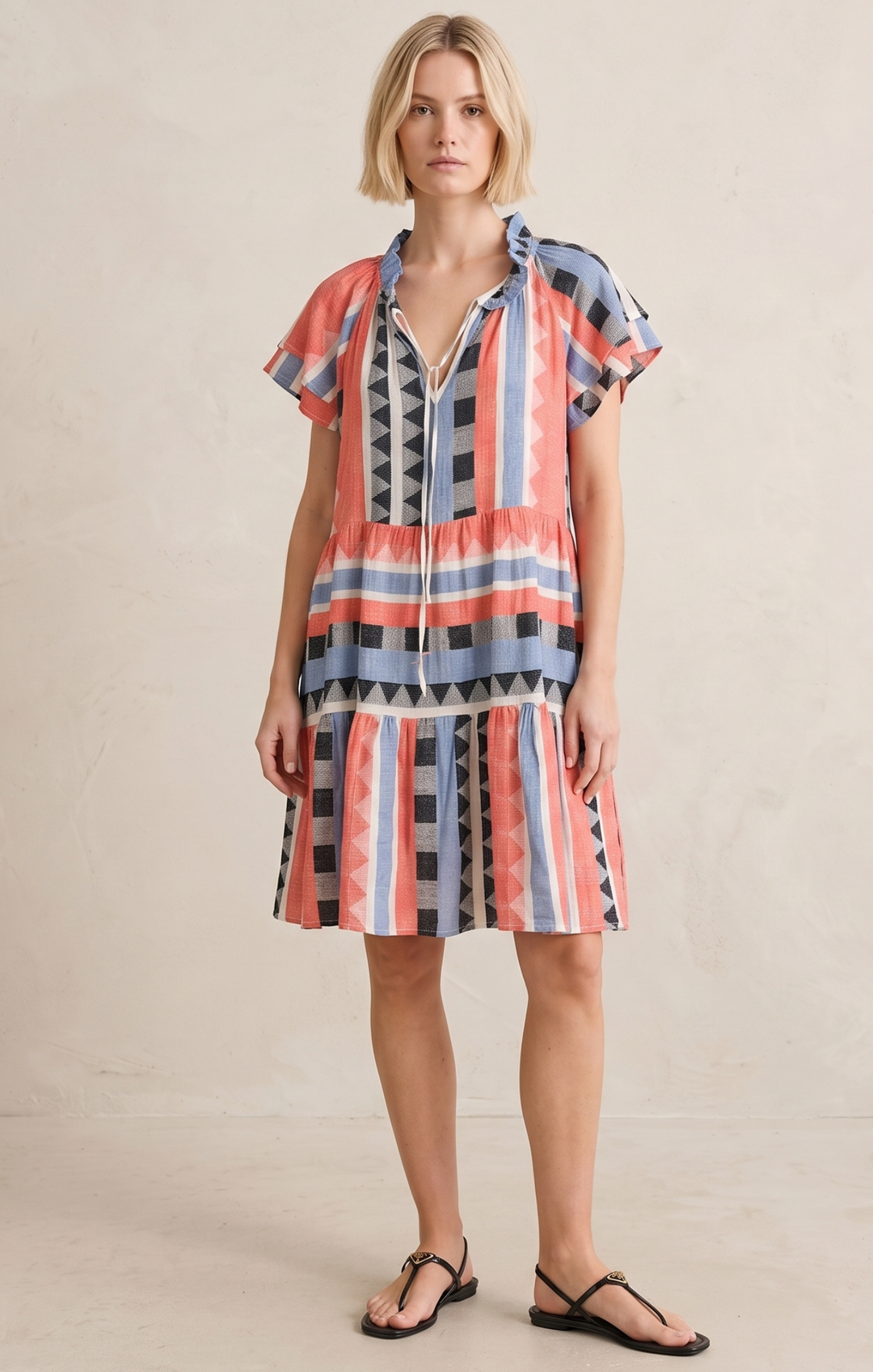THE HANSEL COTTON TIERED DRESS