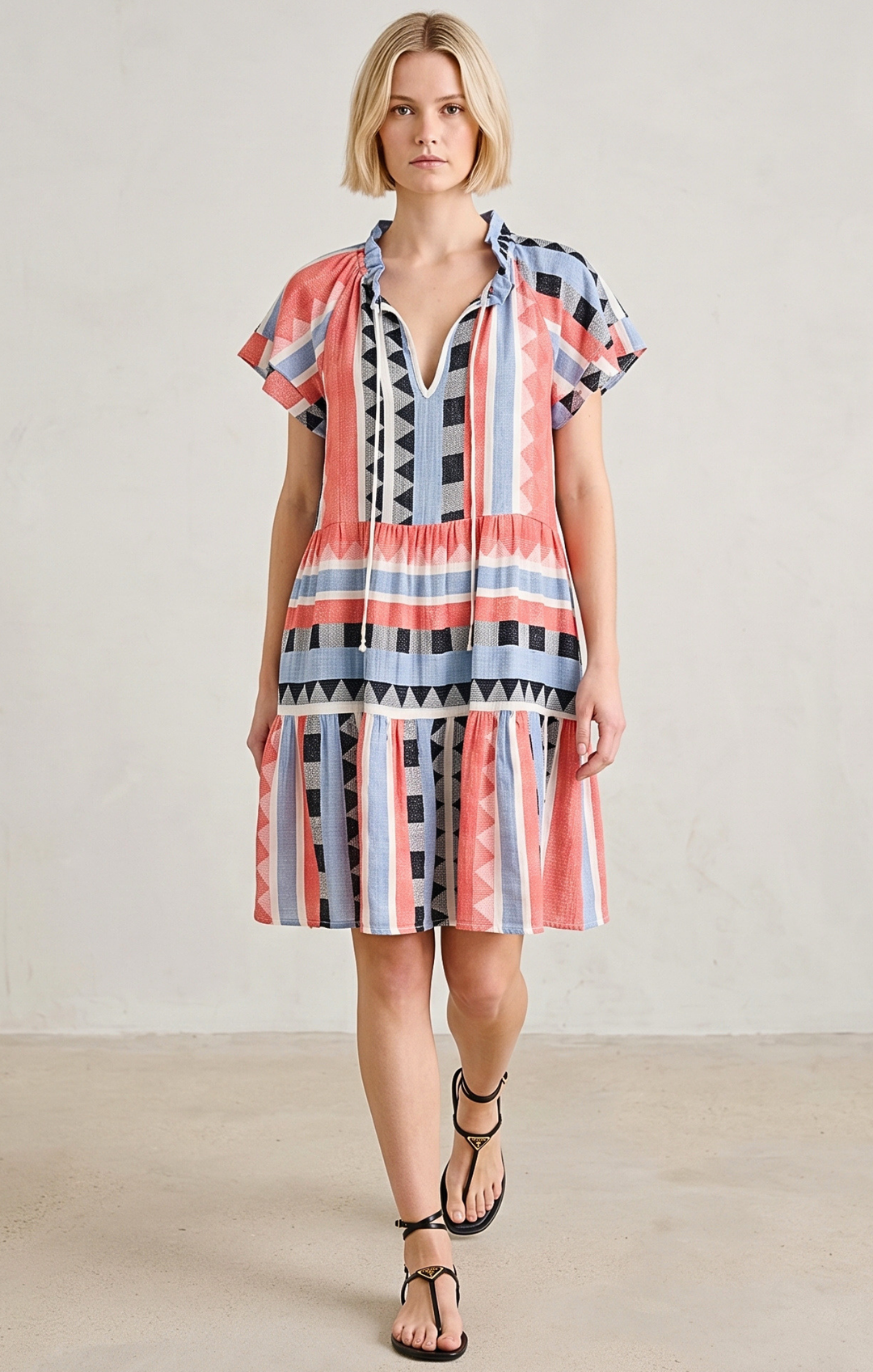 THE HANSEL COTTON TIERED DRESS