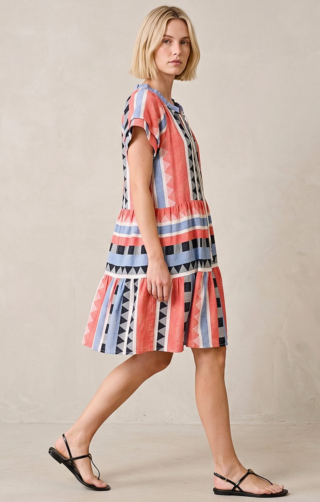 THE HANSEL COTTON TIERED DRESS
