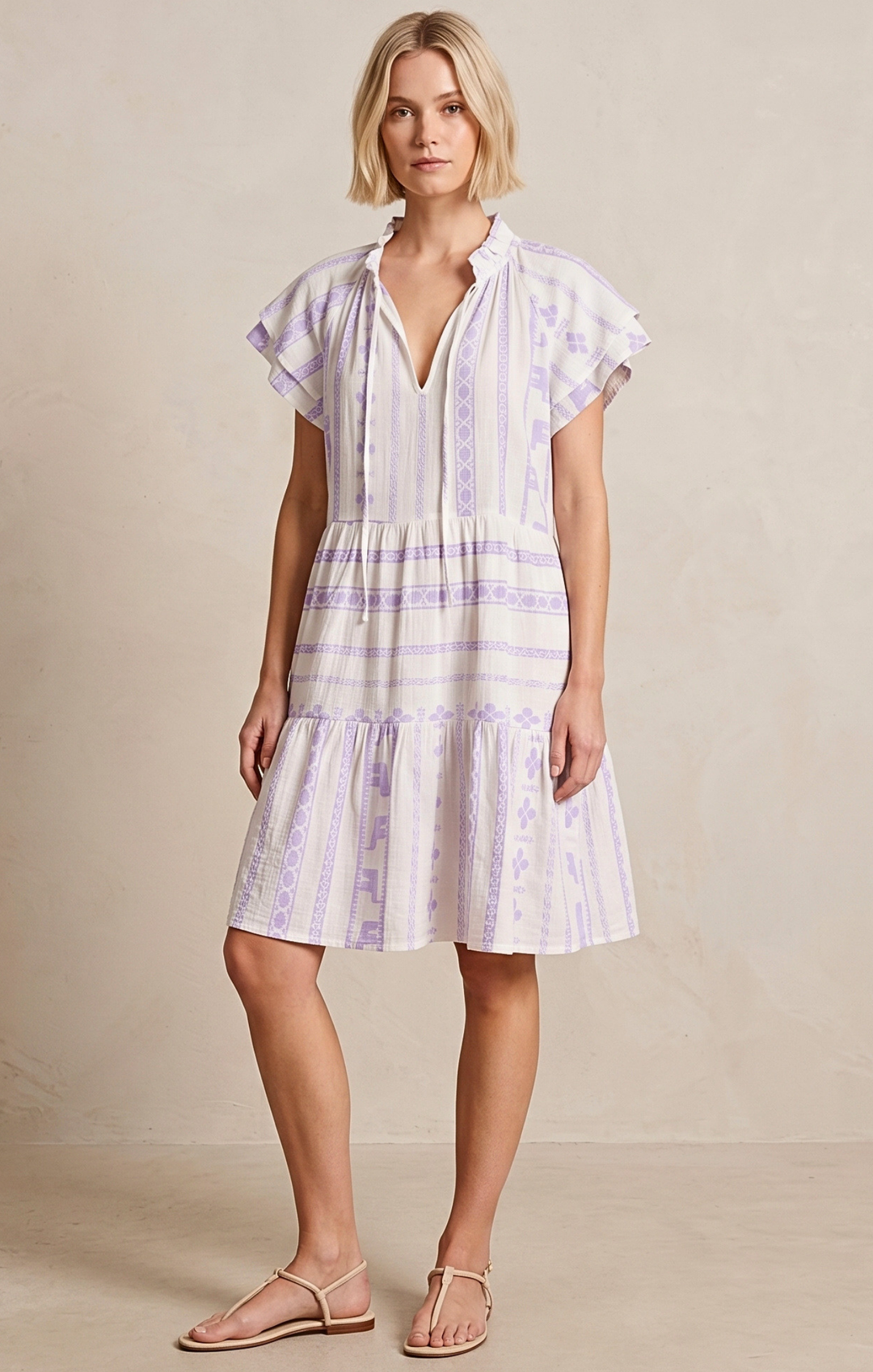 THE HANSEL COTTON TIERED DRESS