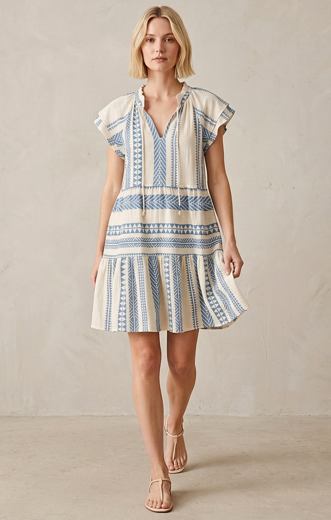 THE HANSEL COTTON TIERED DRESS
