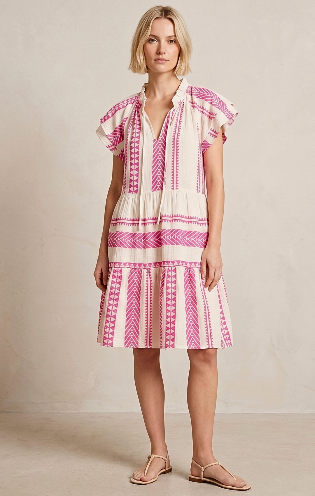THE HANSEL COTTON TIERED DRESS