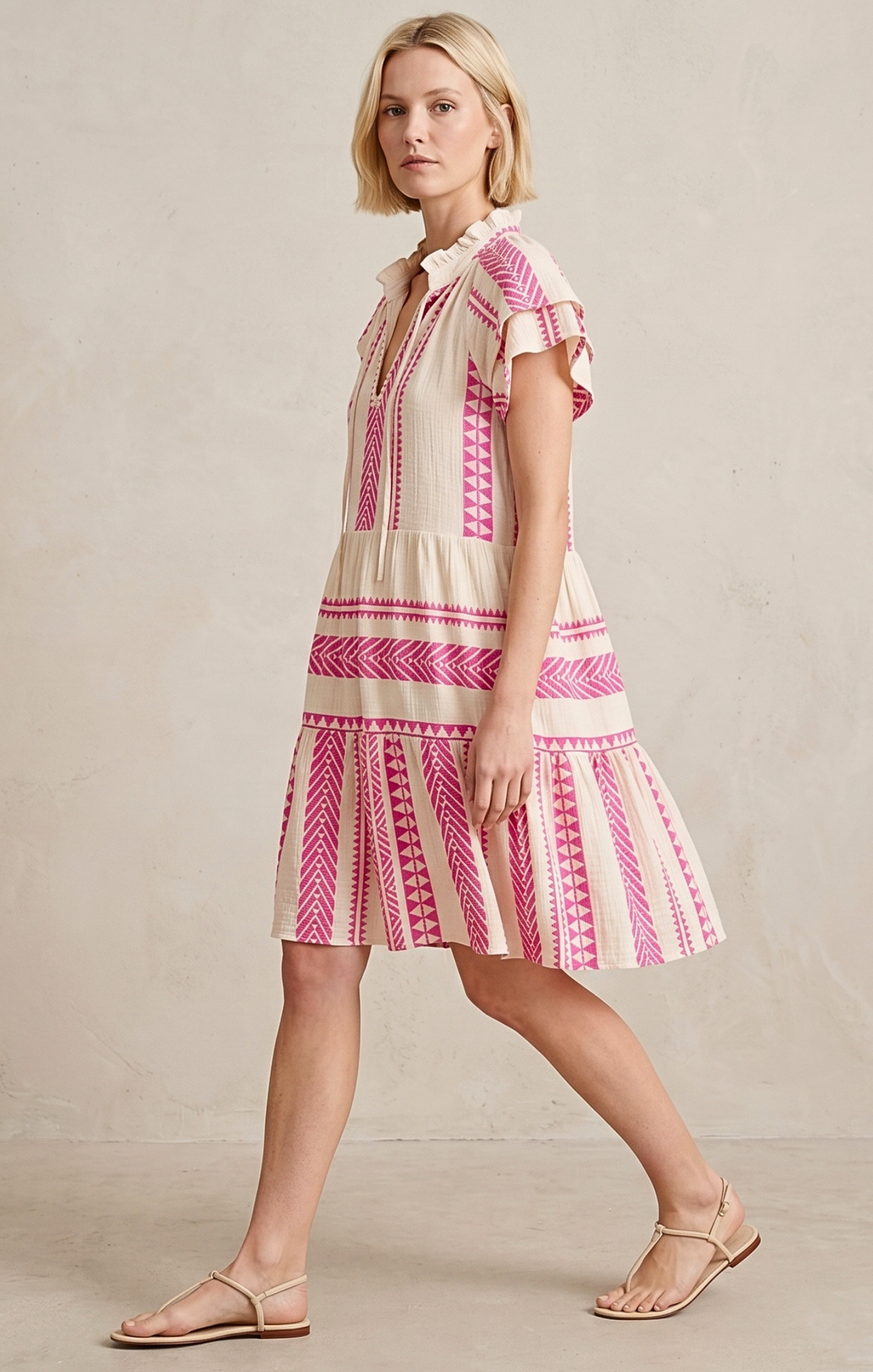 THE HANSEL COTTON TIERED DRESS