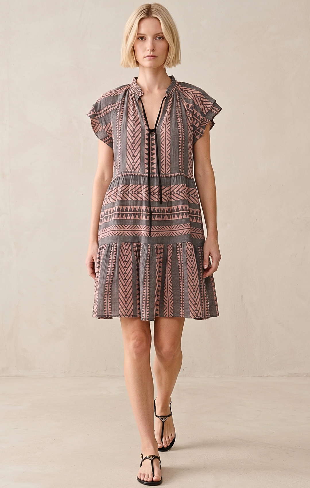 THE HANSEL COTTON TIERED DRESS