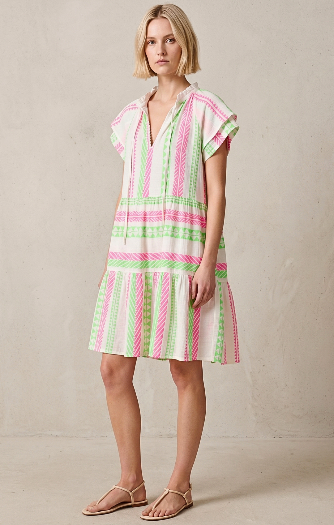 THE HANSEL COTTON TIERED DRESS