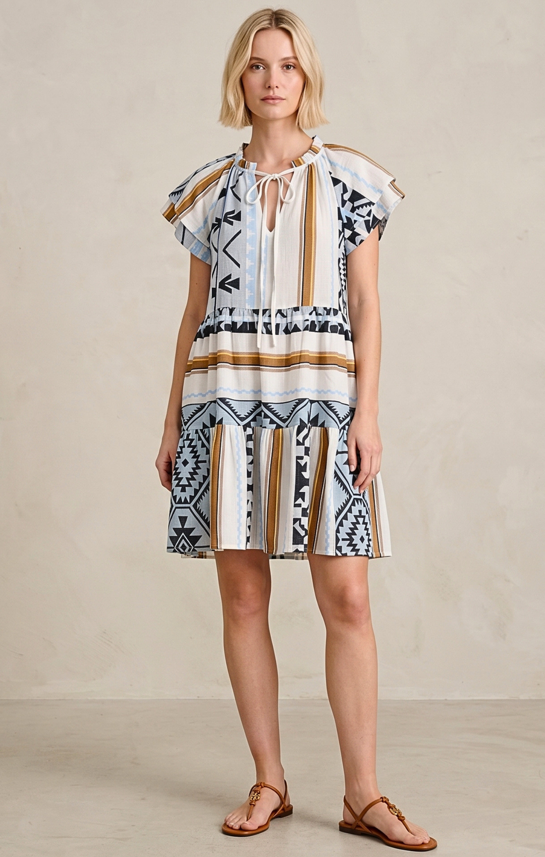 THE HANSEL COTTON TIERED DRESS