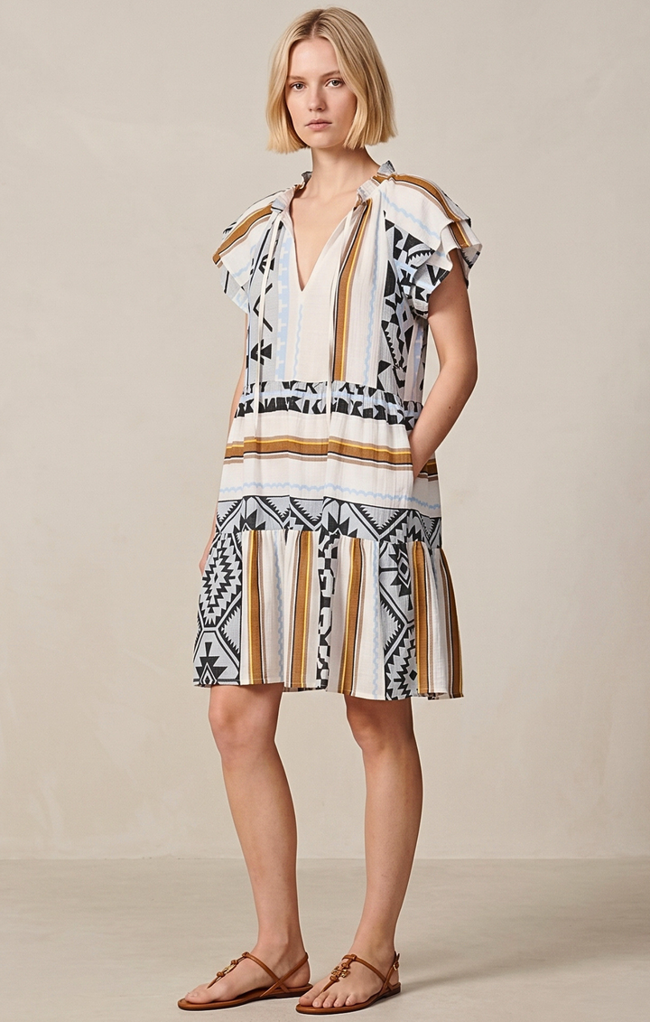 THE HANSEL COTTON TIERED DRESS